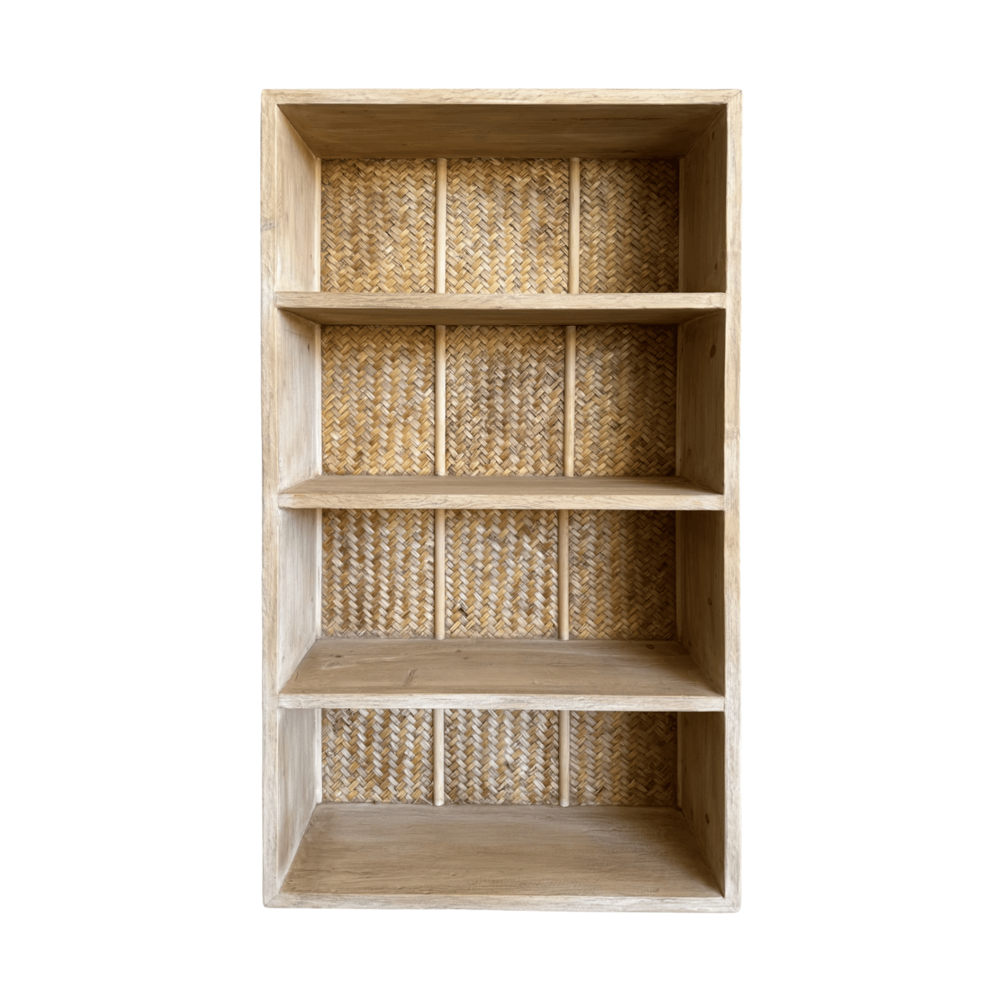 Elm &amp; Rattan Cabinet