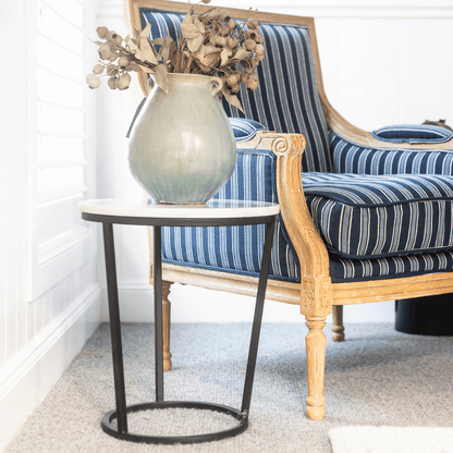 Round Marble Top Side Table - D500mm