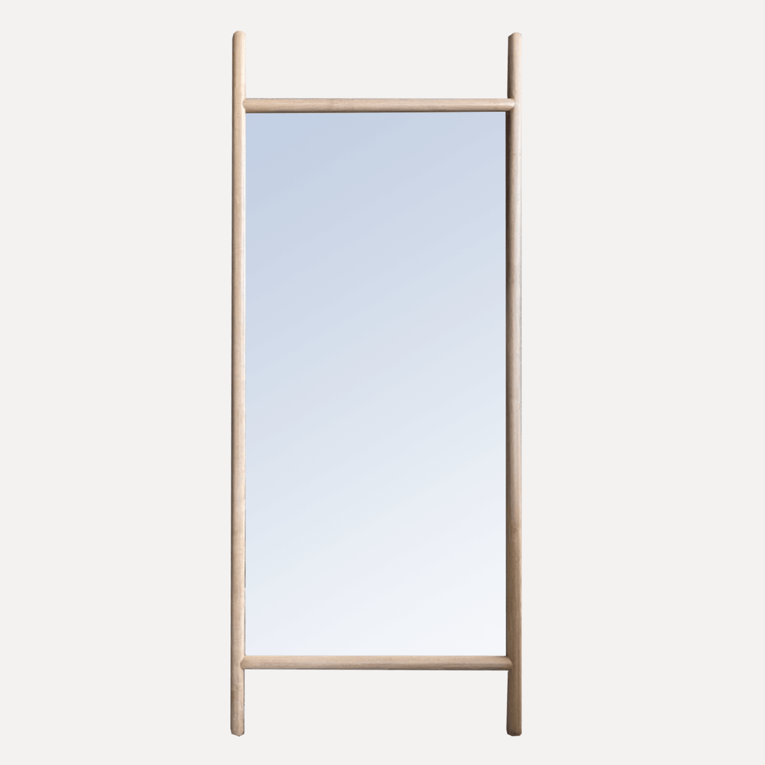 Scandi Rounded Mirror - 800W x 2100H - Limed Ash