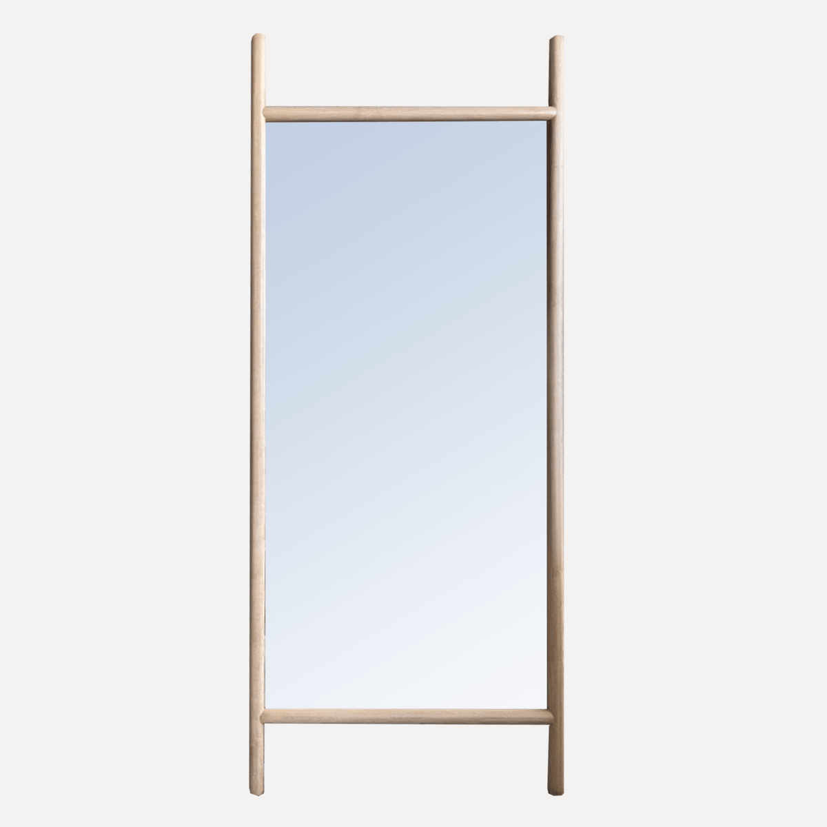 Scandi Rounded Mirror - 800W x 2100H - Limed Ash
