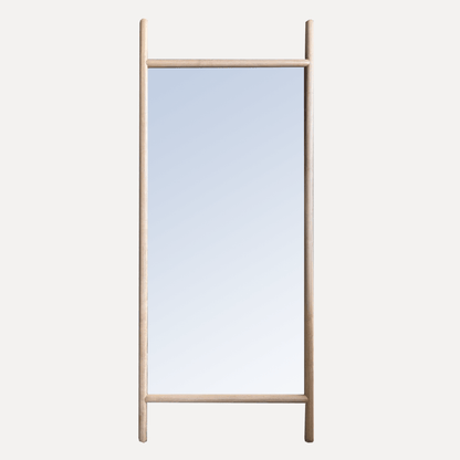 Scandi Rounded Mirror - 800W x 2100H - Limed Ash
