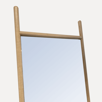 Scandi Rounded Mirror - 800W x 2100H - Limed Ash