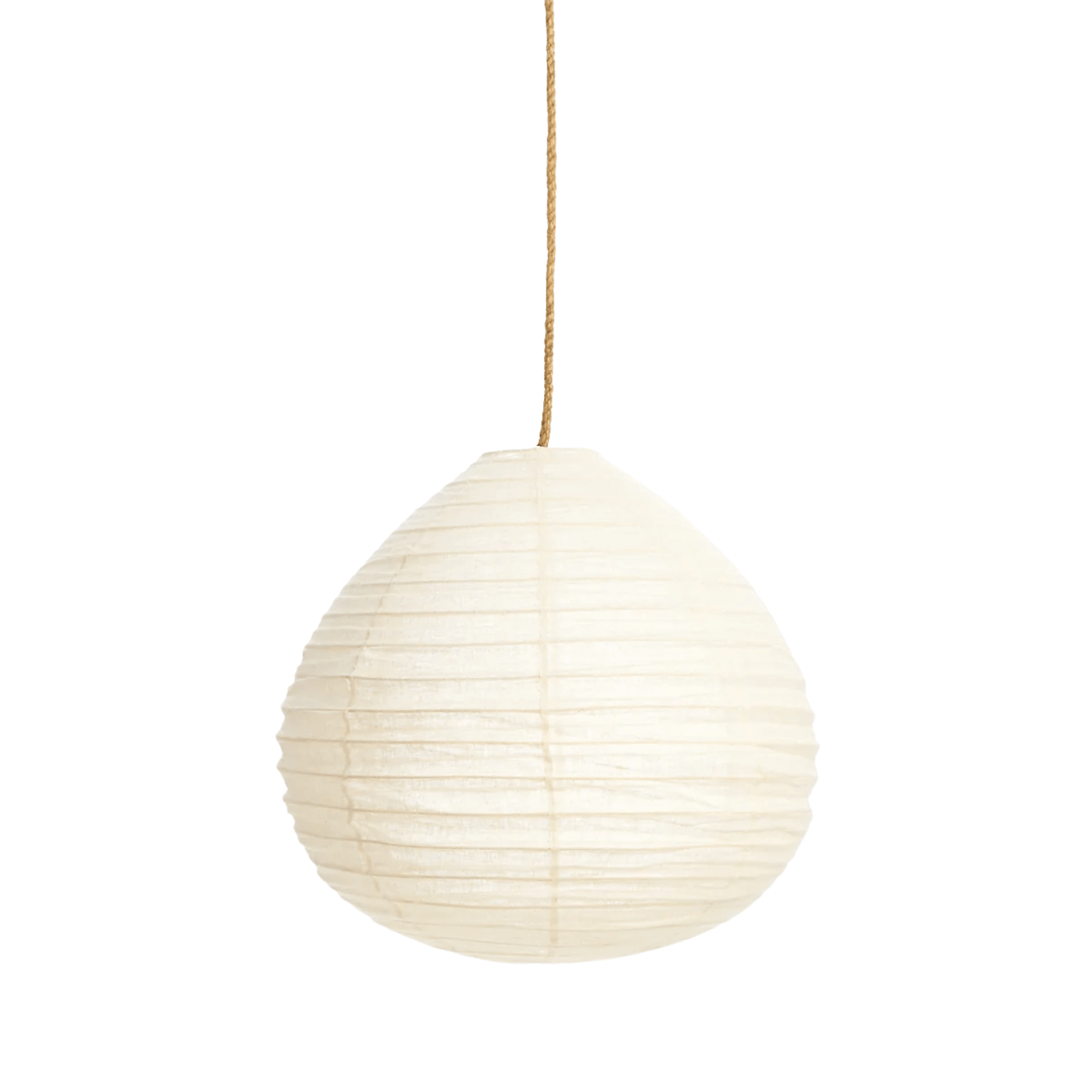 Linen Pear Pendant - Ivory