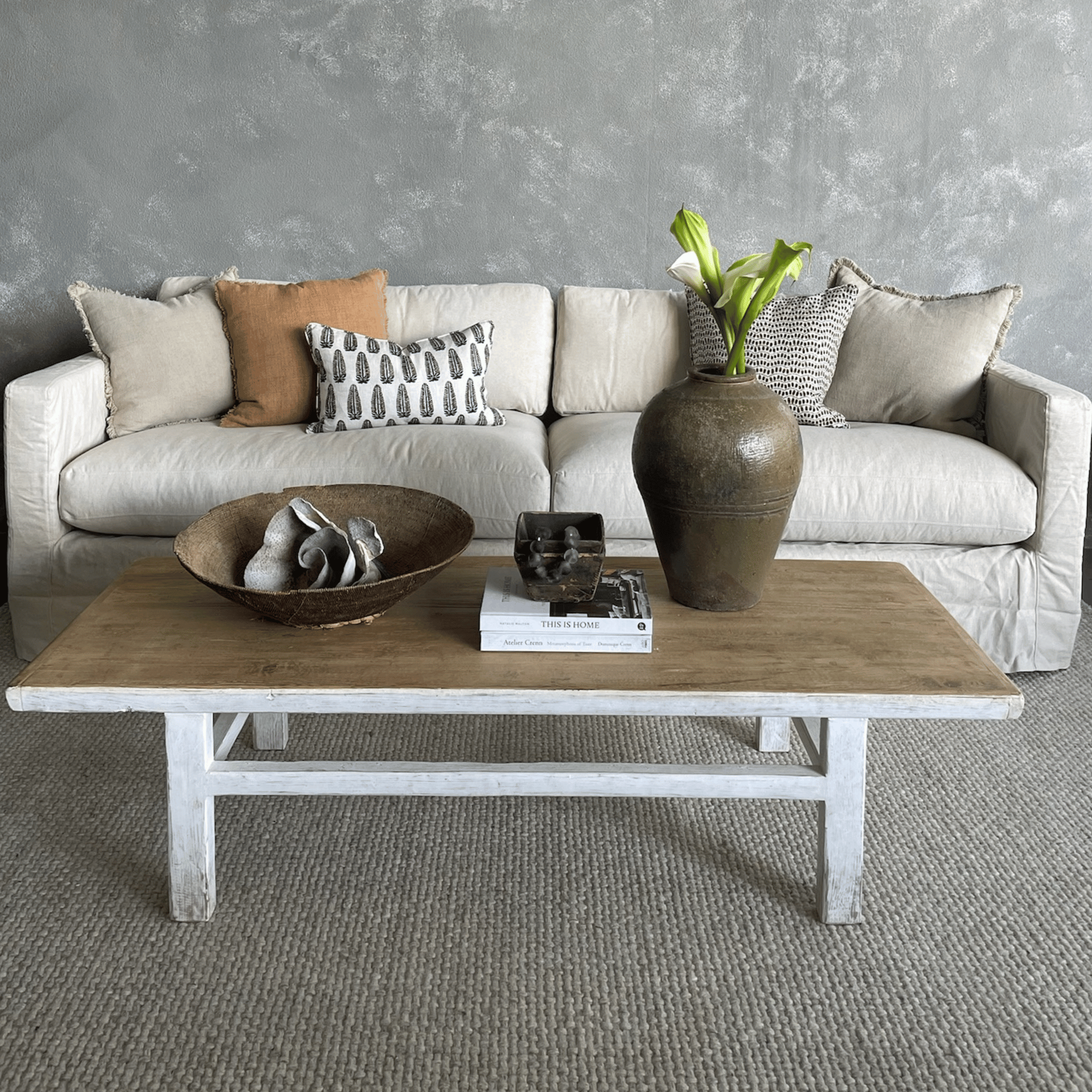 Amsterdam Coffee Table L1600mm - White &amp; Amsterdam