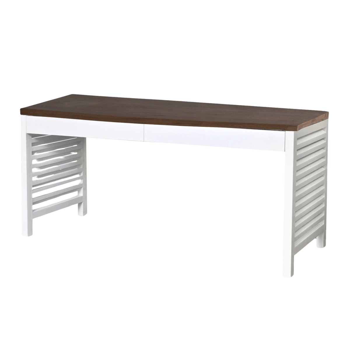 Louvred Desk L1500mm with 2 Drawers