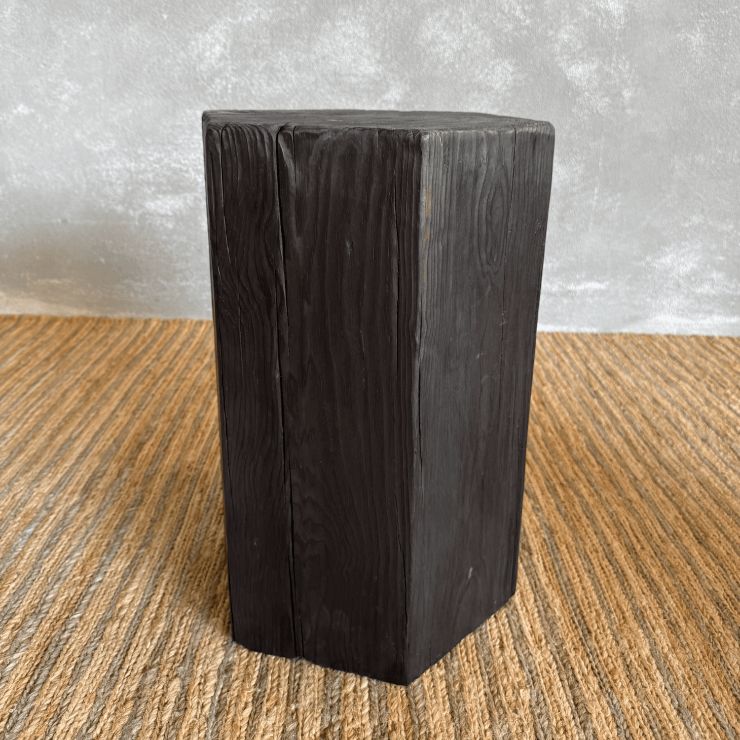 Hexagon Elm Side Table