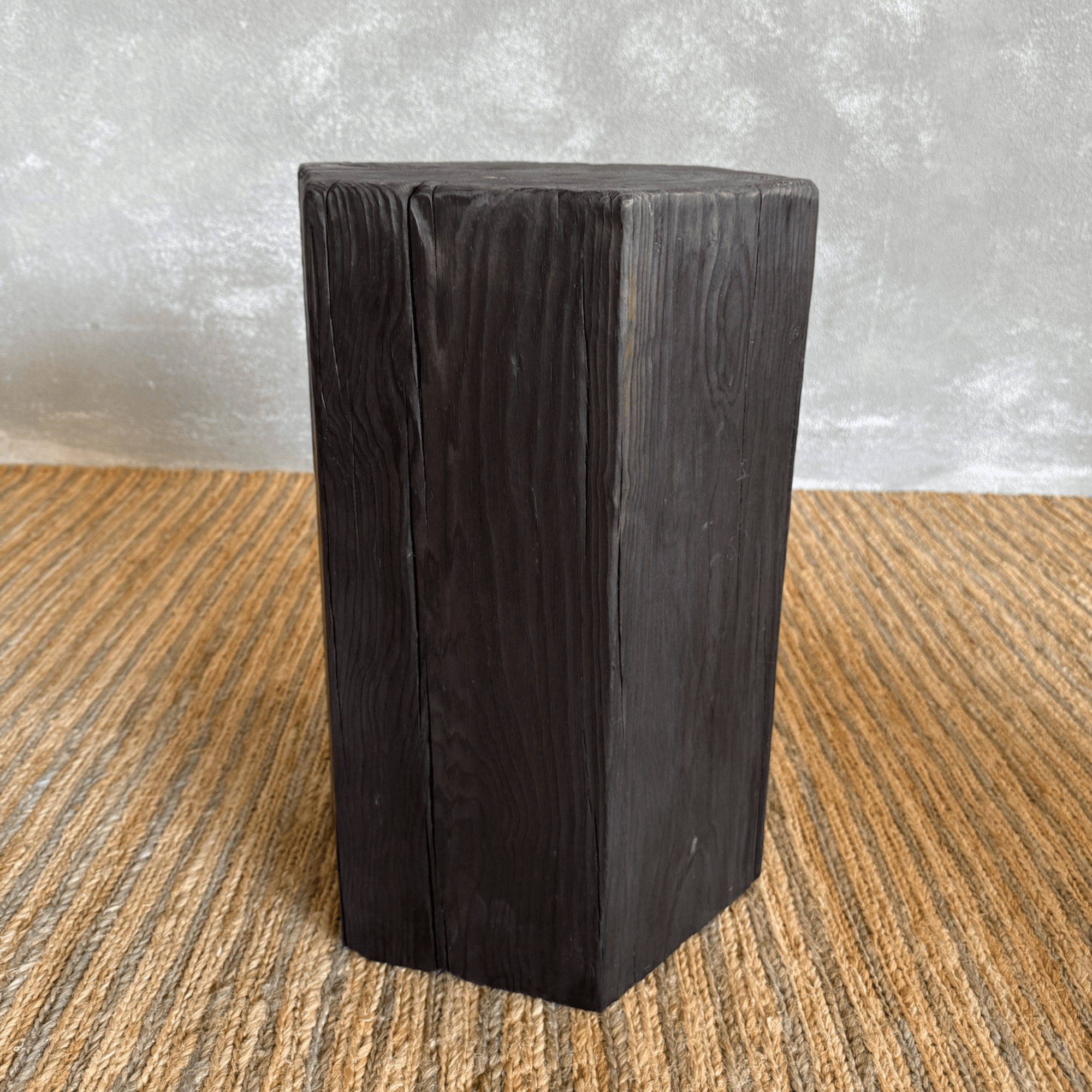 Hexagon Elm Side Table