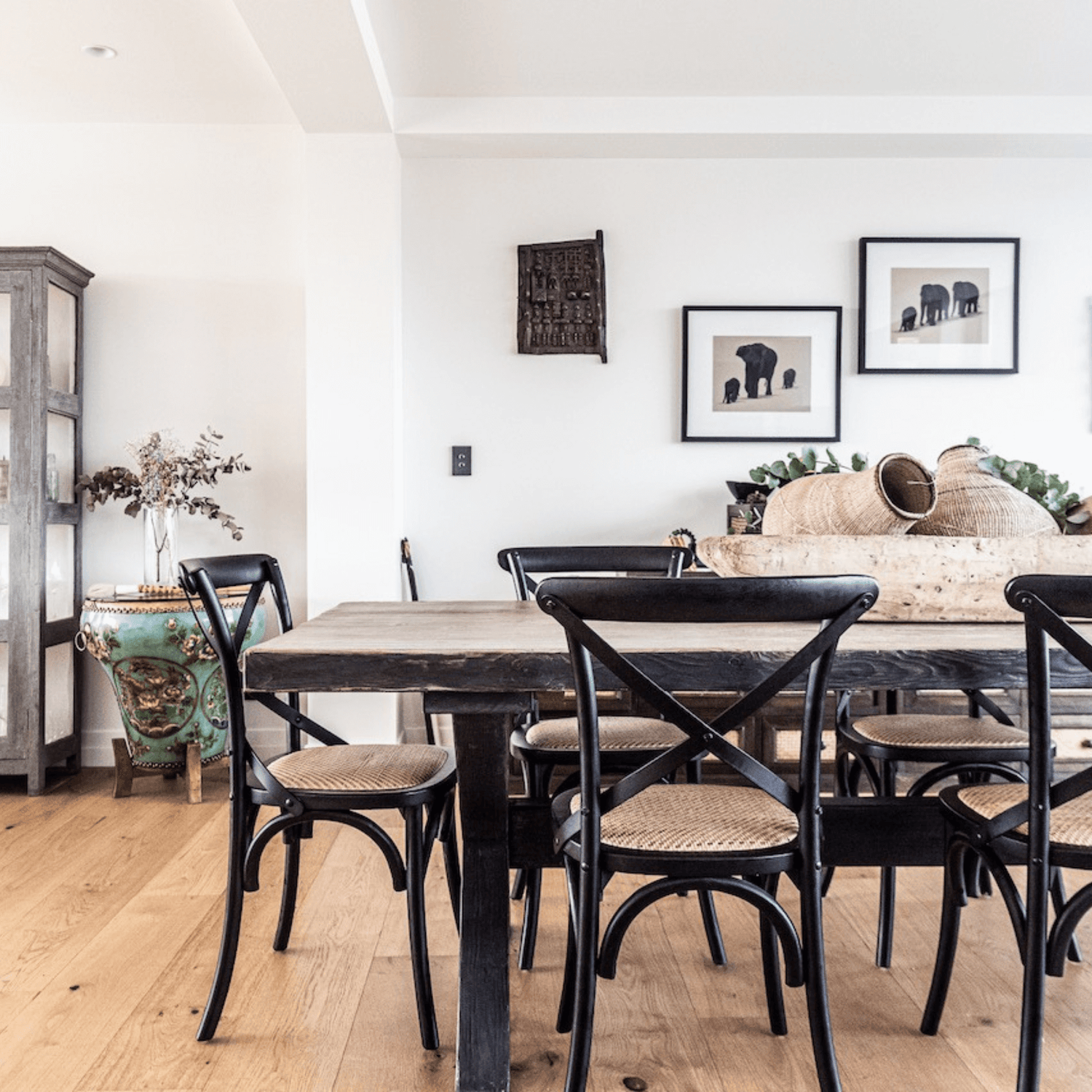 Cross Back Dining Chair