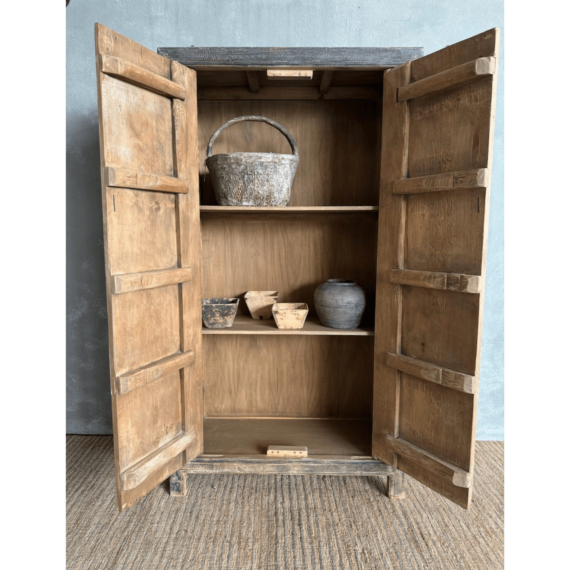 Avalon Storage Cabinet - Distressed Black