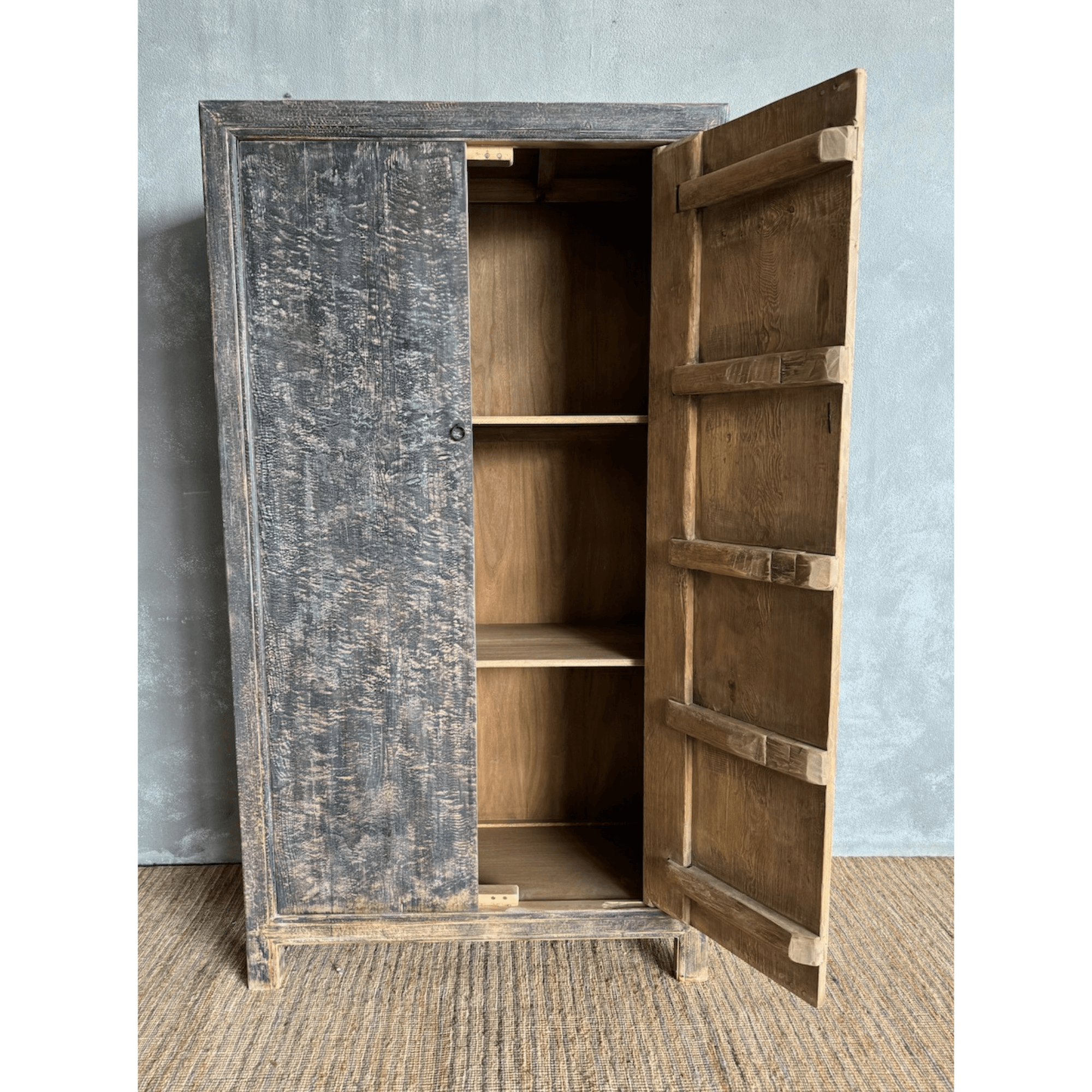 Avalon Storage Cabinet - Distressed Black