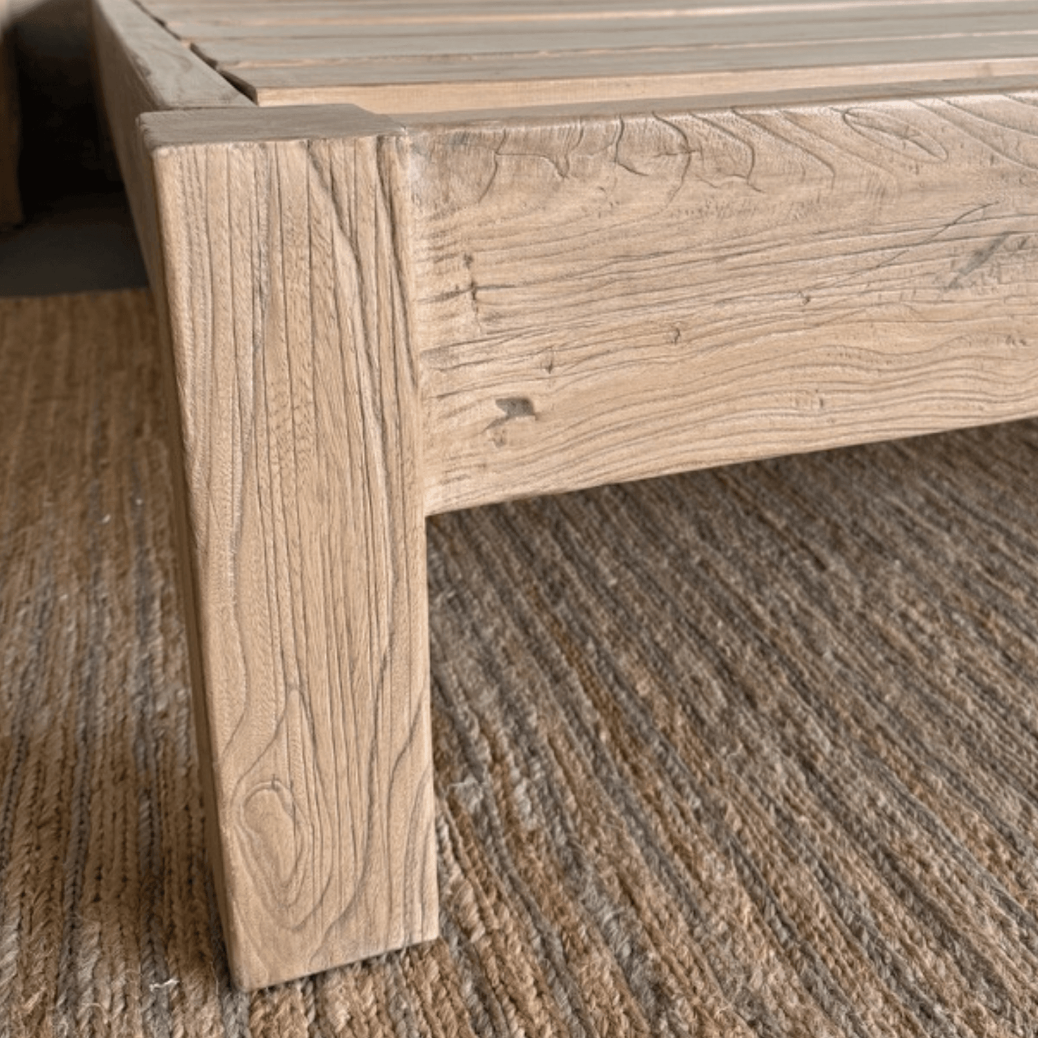 Reclaimed Elm Bed Base - Queen