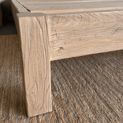 Reclaimed Elm Bed Base - Queen
