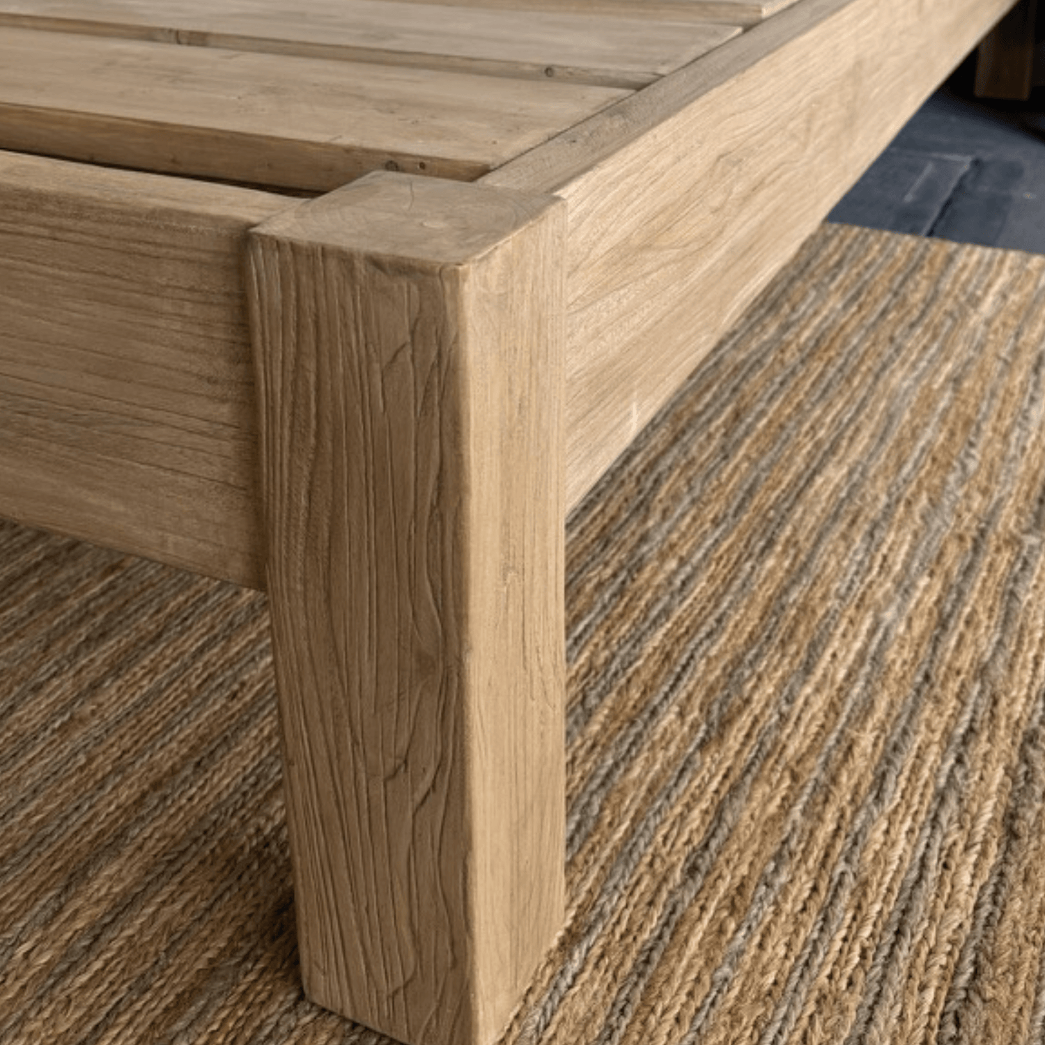 Reclaimed Elm Bed Base - Queen