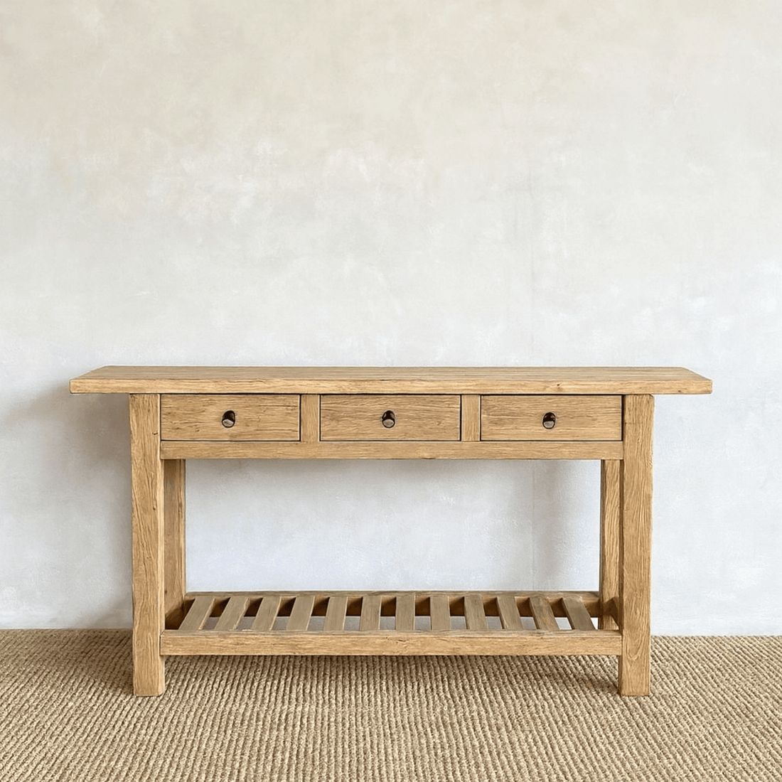 Overhang Elm Console L1600mm - Natural
