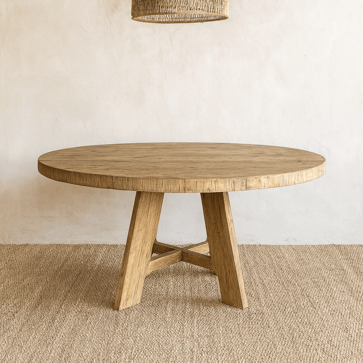 Loft Elm Dining Table - D1200mm
