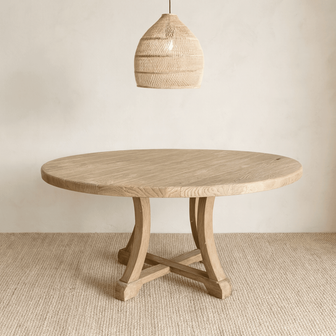 Saville Elm Dining Table - D1200mm
