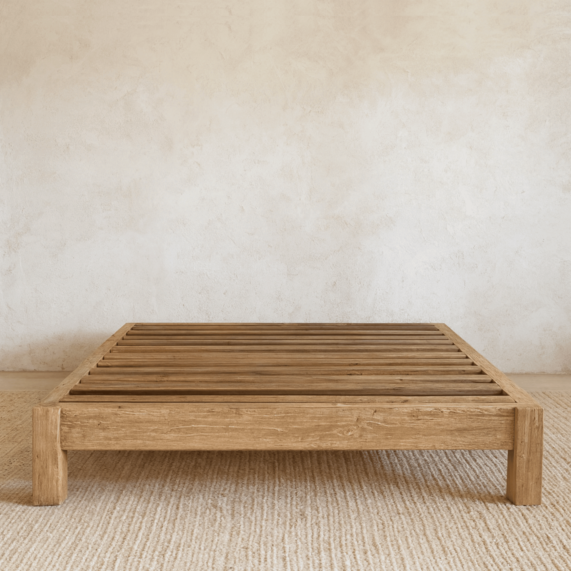 Reclaimed Elm Bed Base - Queen