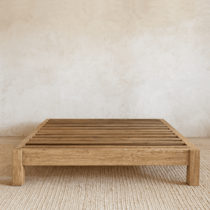 Reclaimed Elm Bed Base - Queen
