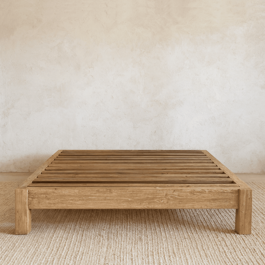 Reclaimed Elm Bed Base - Queen