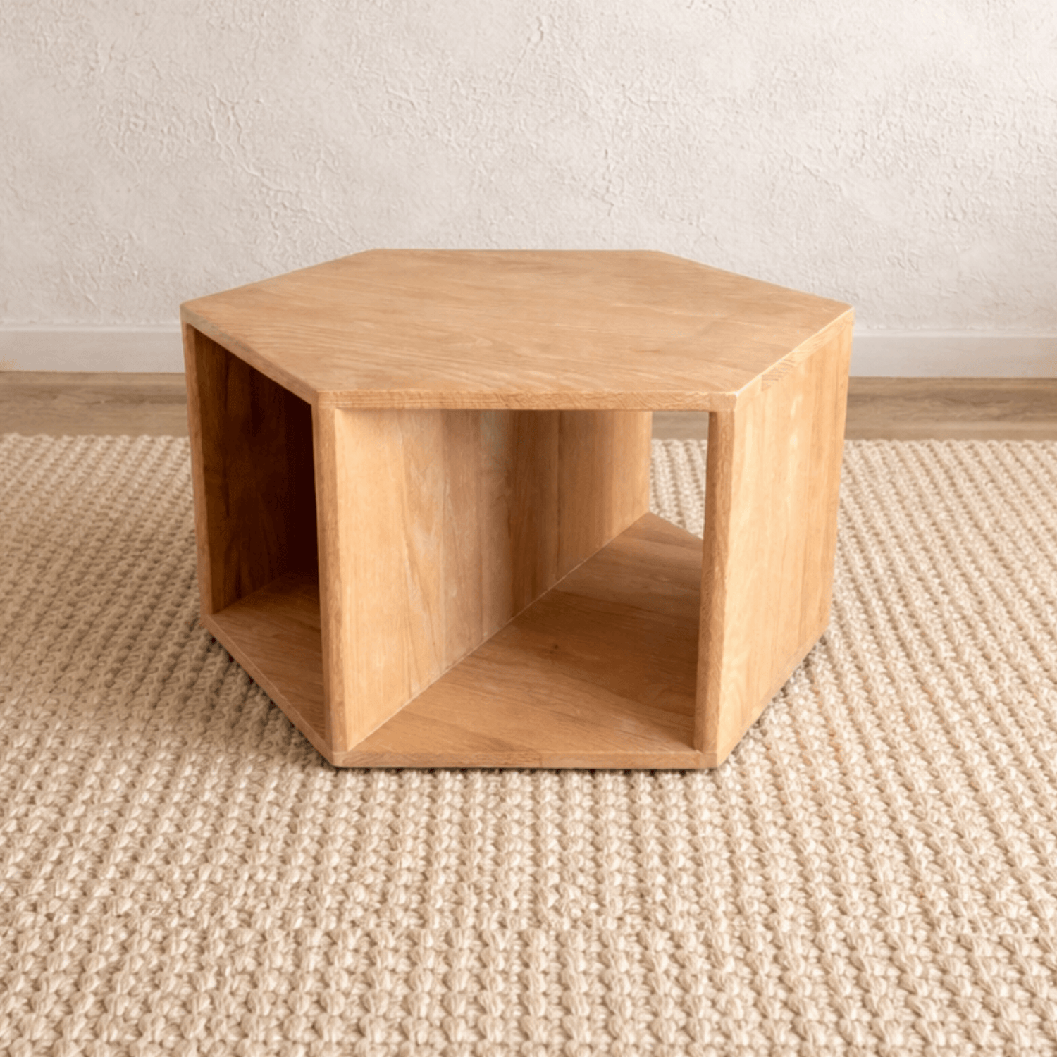 Freya Oak Hexagon Side Table
