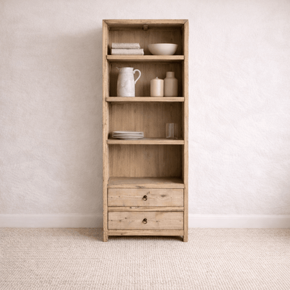 Avalon Bookcase - 2 Drawer Base