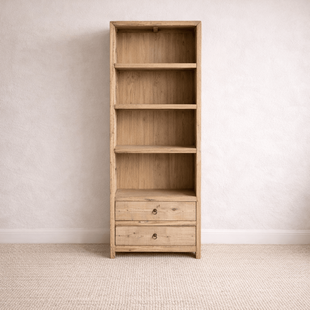 Avalon Bookcase - 2 Drawer Base