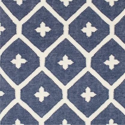 Upholstered Elm Stool - Limited Edition - Navy