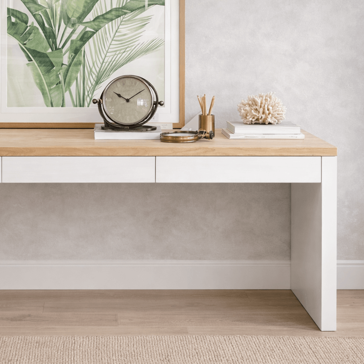 Modern Desk with 3 Drawers L2000mm
