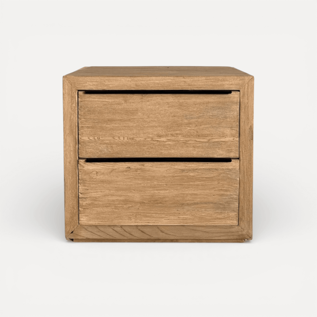Elm Bedside Table L660mm - 2 Drawers