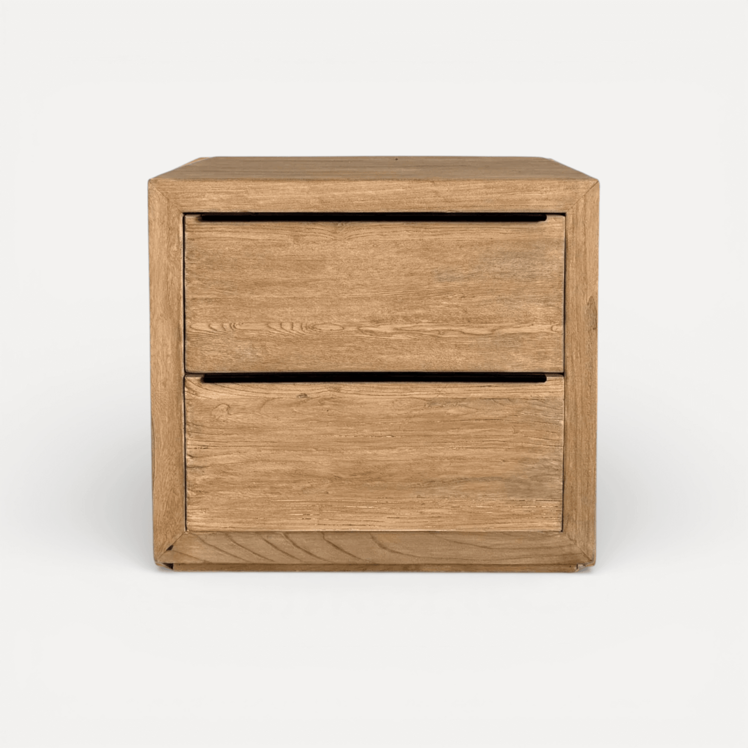 Elm Bedside Table L660mm - 2 Drawers