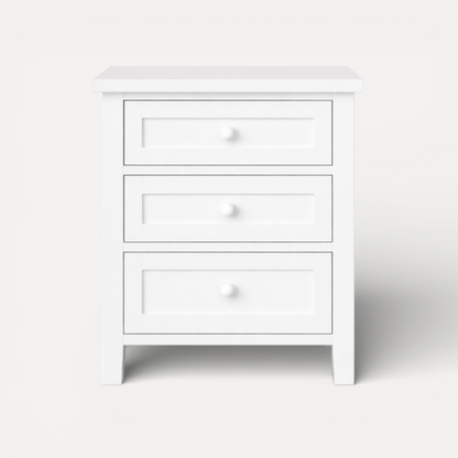 Hamptons Bedside L600mm - 3 Drawer