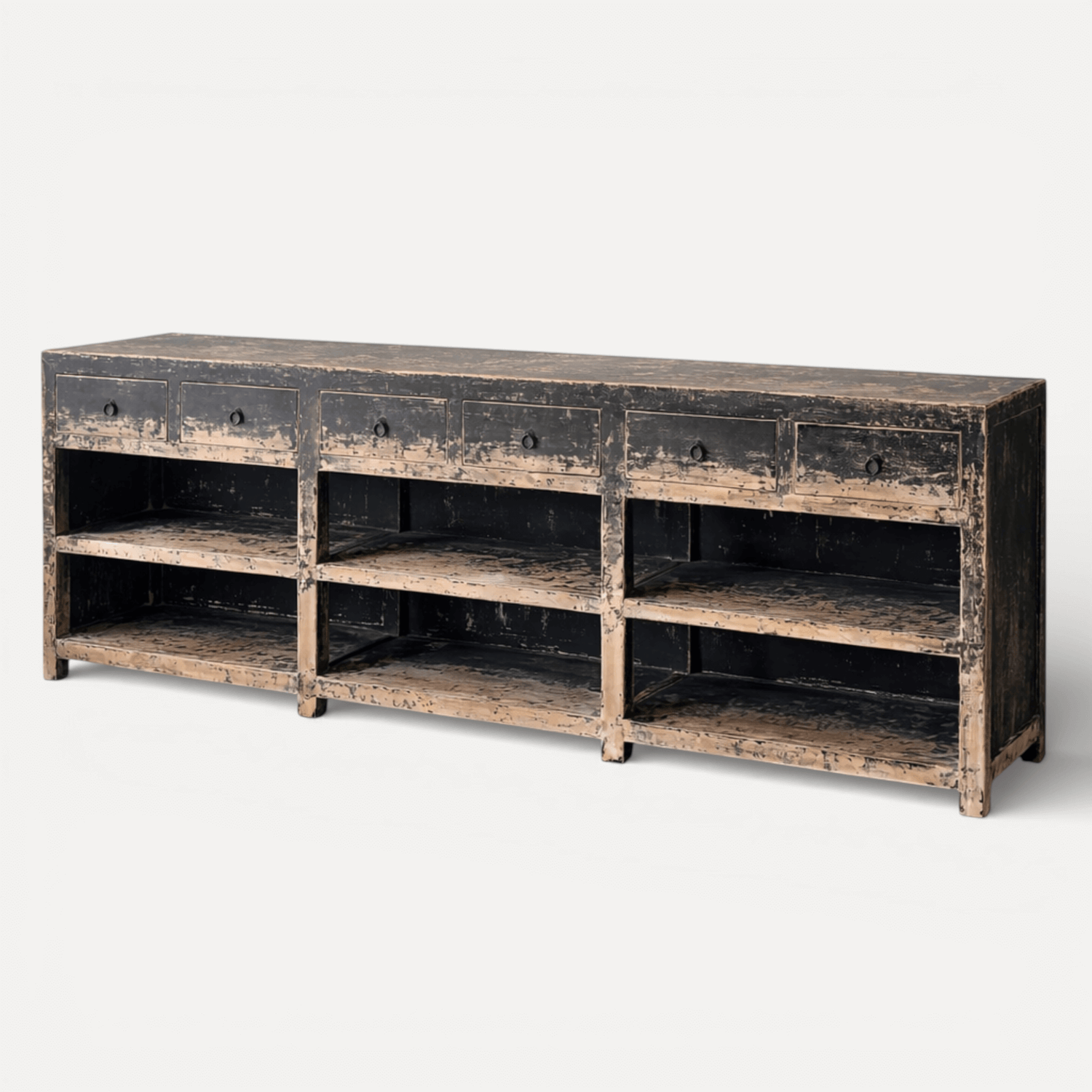 Avalon Sideboard - Distressed Black