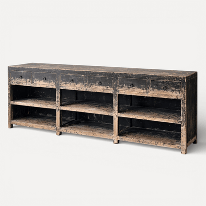 Avalon Sideboard - Distressed Black