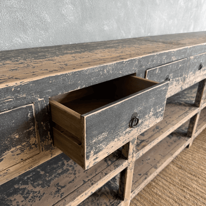 Avalon Sideboard - Distressed Black