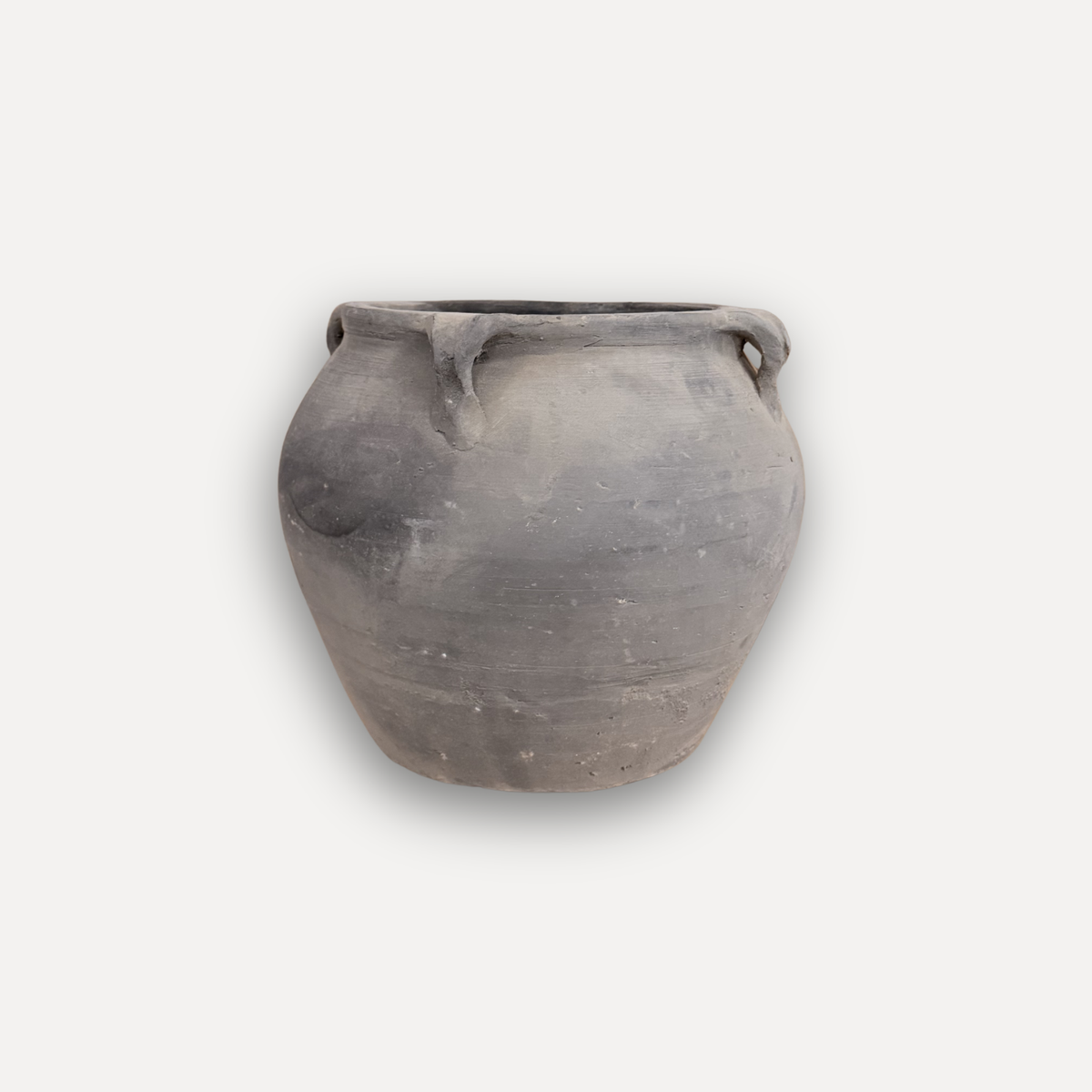 Black Terracotta Pot - Medium