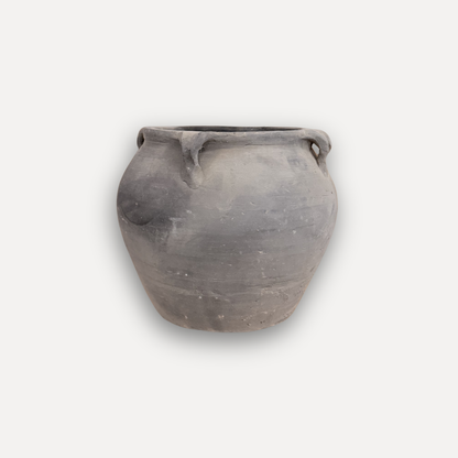 Black Terracotta Pot - Medium