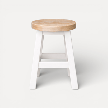 Pacific Stool - White &amp; Limed Ash