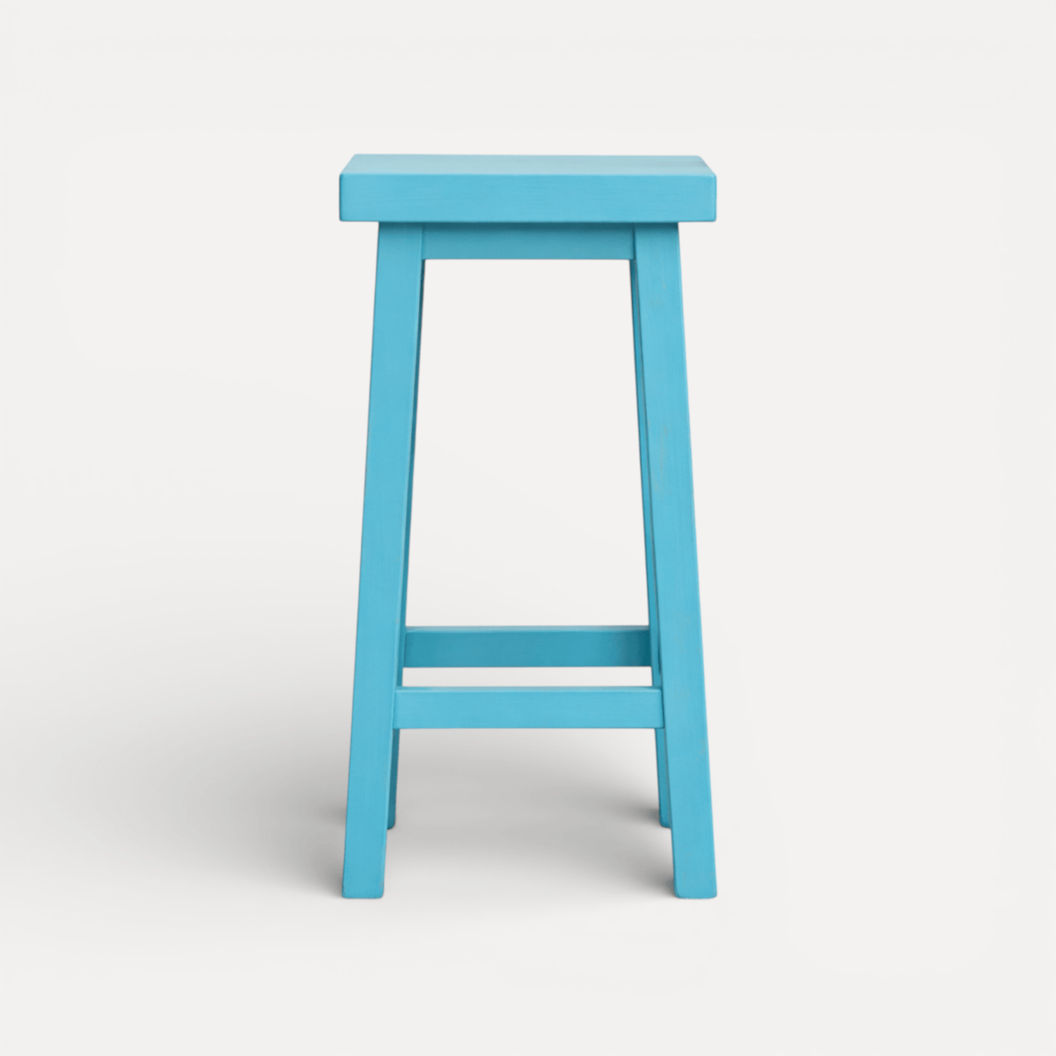 Square Bar Stool - Distant Blue
