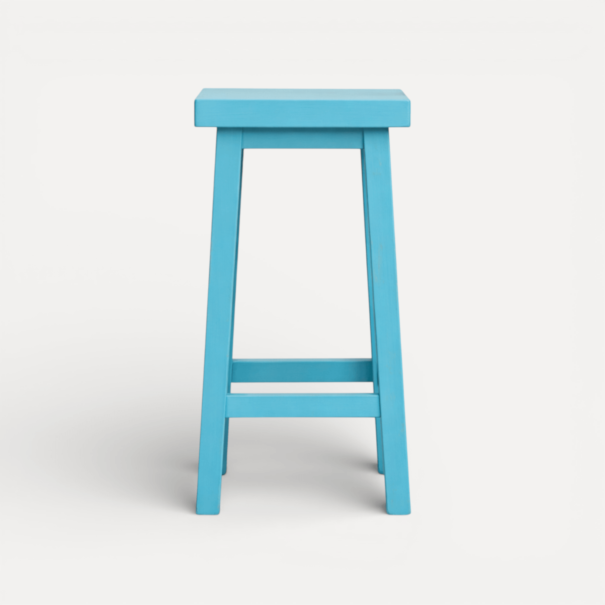 Square Bar Stool - Distant Blue