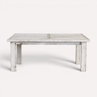 Rustic Outdoor Timber Table L1800mm - Whitewash