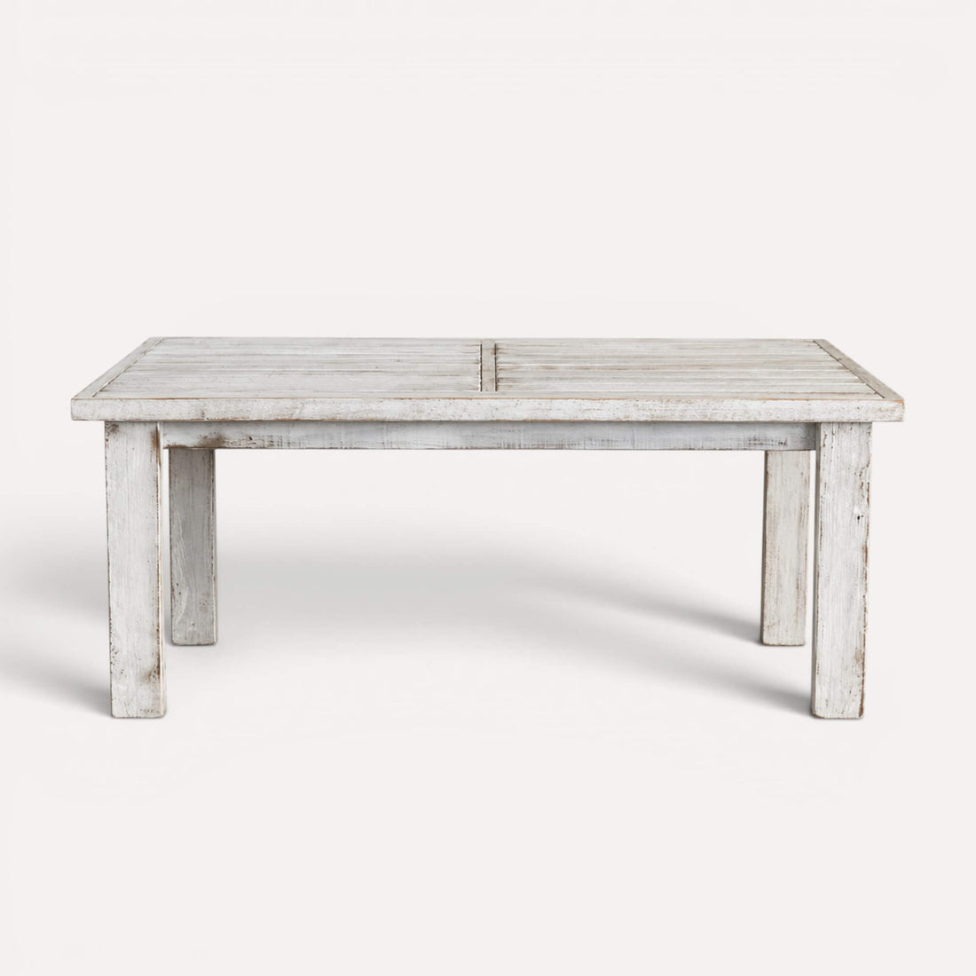 Rustic Outdoor Timber Table L1800mm - Whitewash