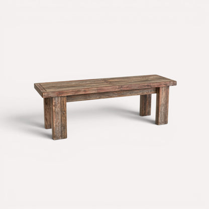 Rustic Outdoor Timber Bench Seat L1100mm