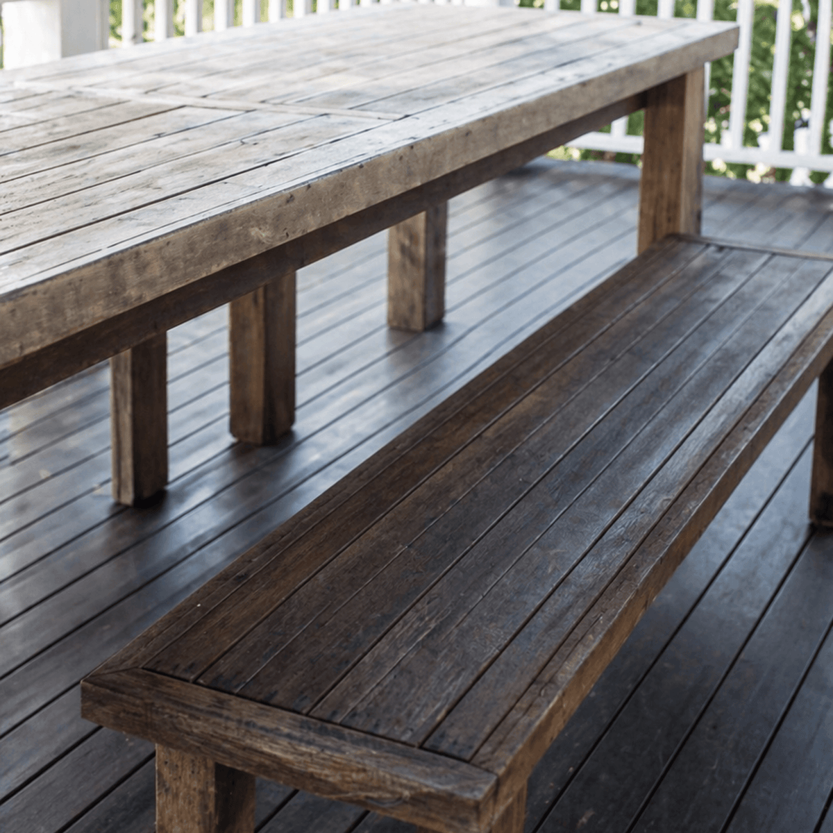 Rustic Outdoor Timber Bench Seat L1800mm