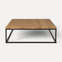 Manhattan Square Coffee Table - Weathered American Oak