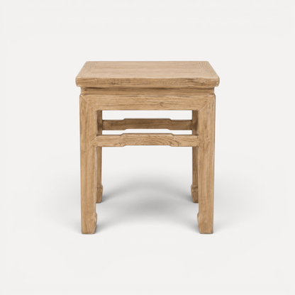 Elm Square Traditional Side Table - L500mm