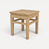 Elm Square Traditional Side Table - L500mm