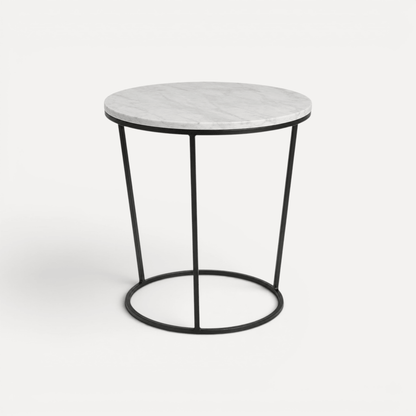 Round Marble Top Side Table - D400mm
