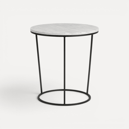 Round Marble Top Side Table - D400mm