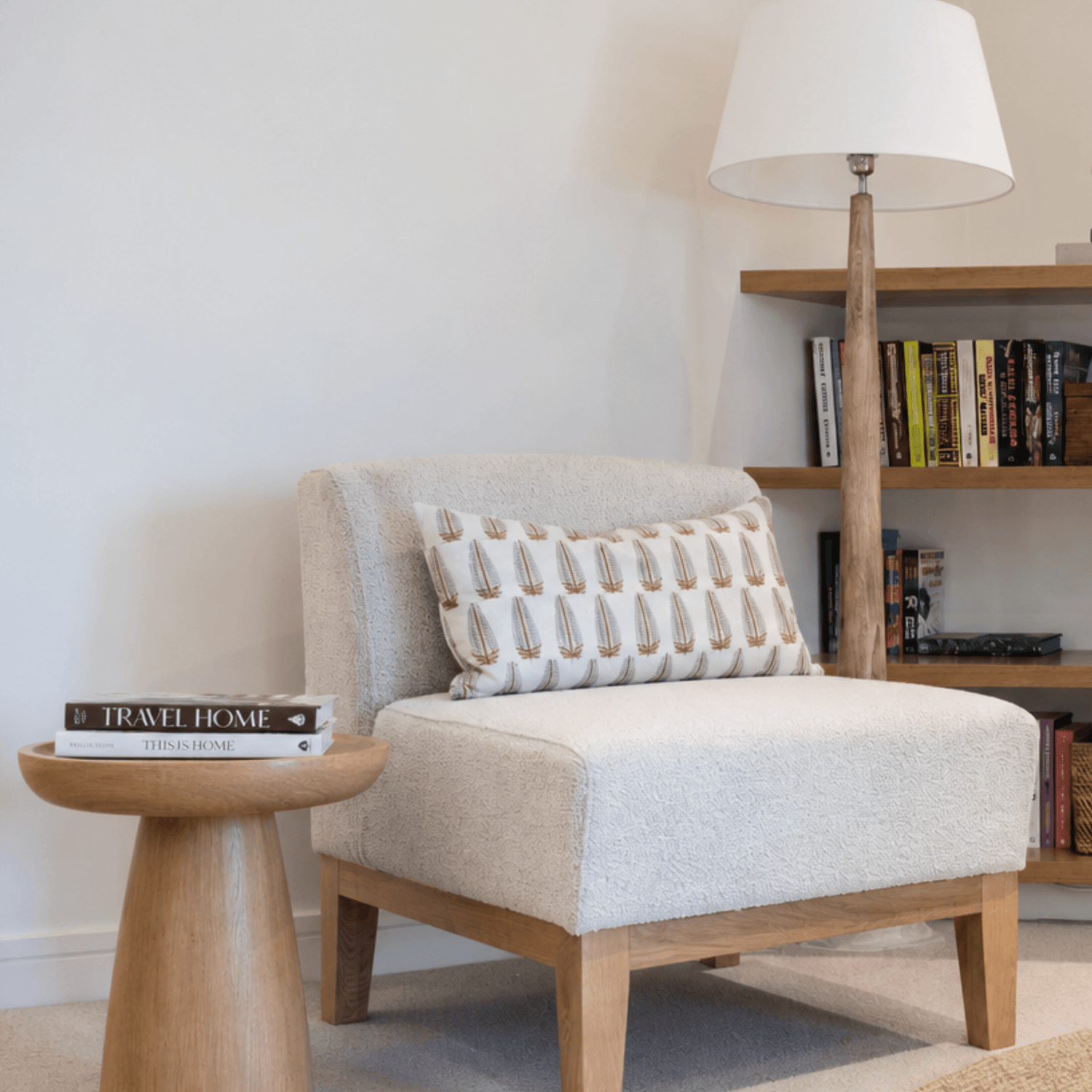 Freya Pedestal Side Table