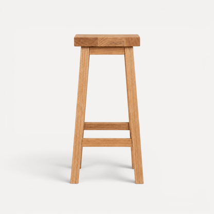 Square Bar Stool - Natural